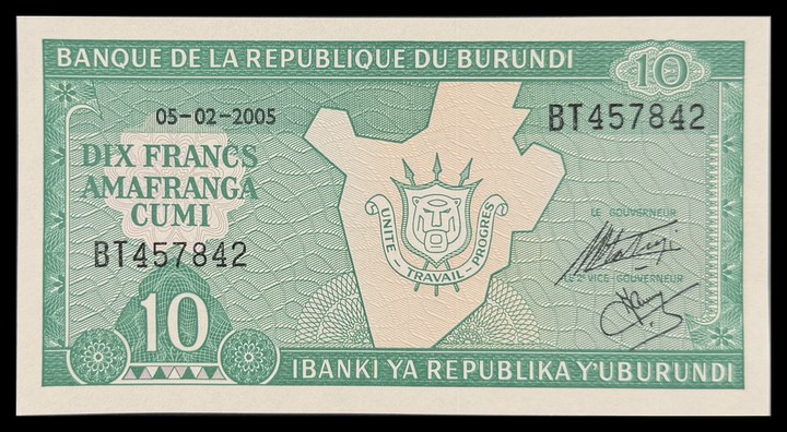 Burundi 10, specimen 51