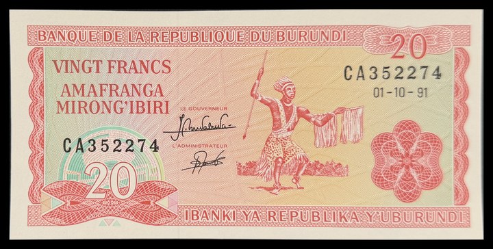 Burundi 20, specimen 52