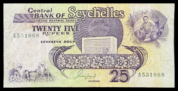 Seychelles 10 Rupees, specimen 519