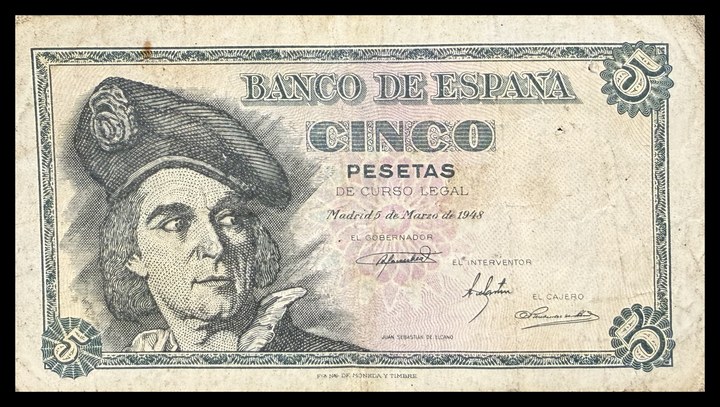 Spain 100 Pesetas, specimen 540