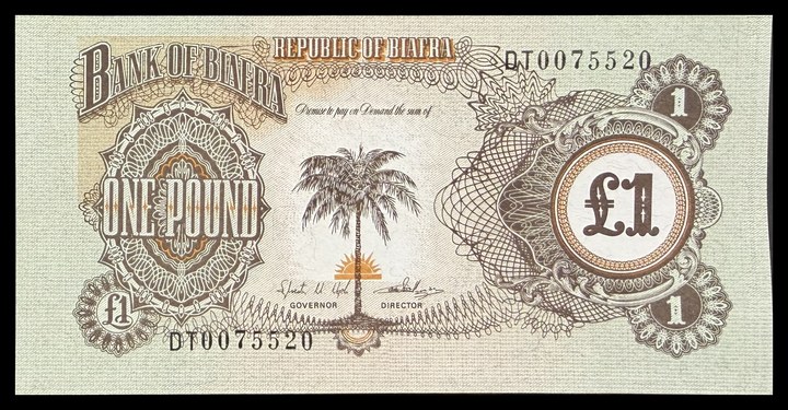 Biafra 1 pound, specimen 55
