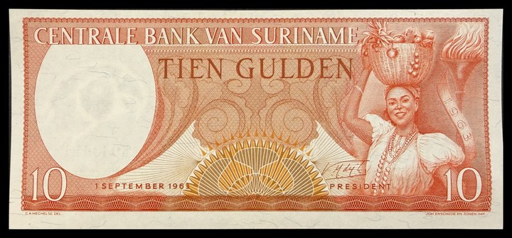 Suriname 25 gulden, specimen 550