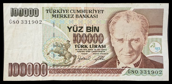 Turkey 100000, specimen 581
