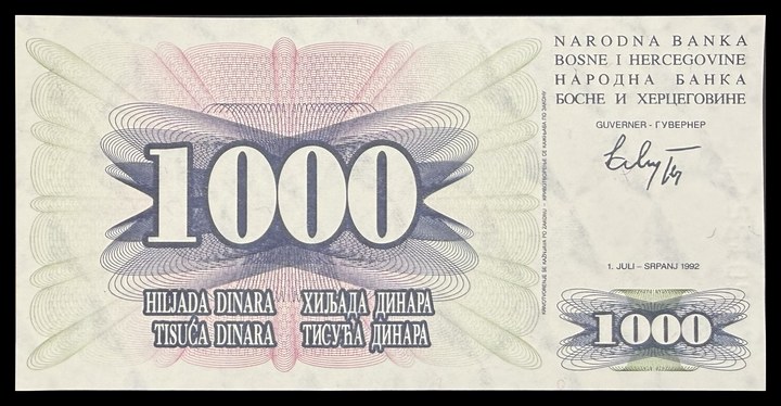 Bosnia and Herz. 1000, specimen 61