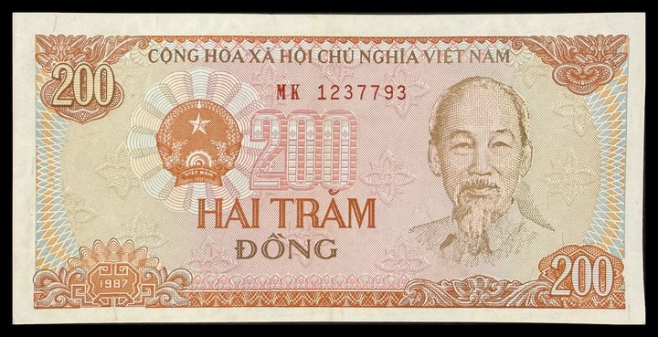 Vietnam 500 Dong (front) / 200 Dong (back), specimen 613