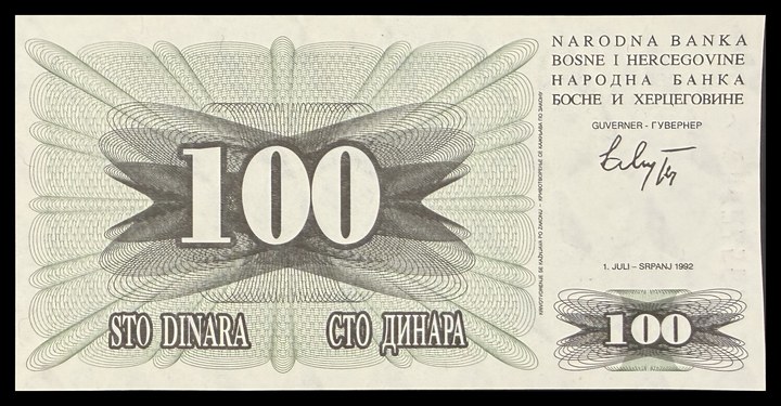 Bosnia and Herz. 100, specimen 62