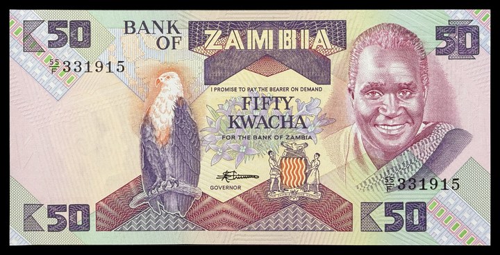 Zambia 50 Kwacha, specimen 655