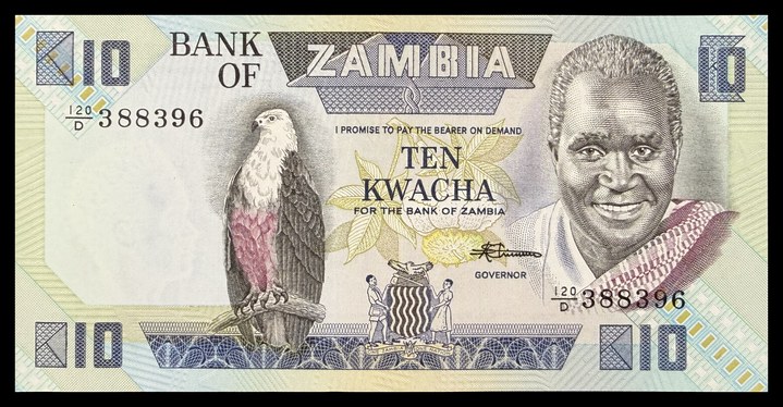 Zambia 10 Kwacha, specimen 657