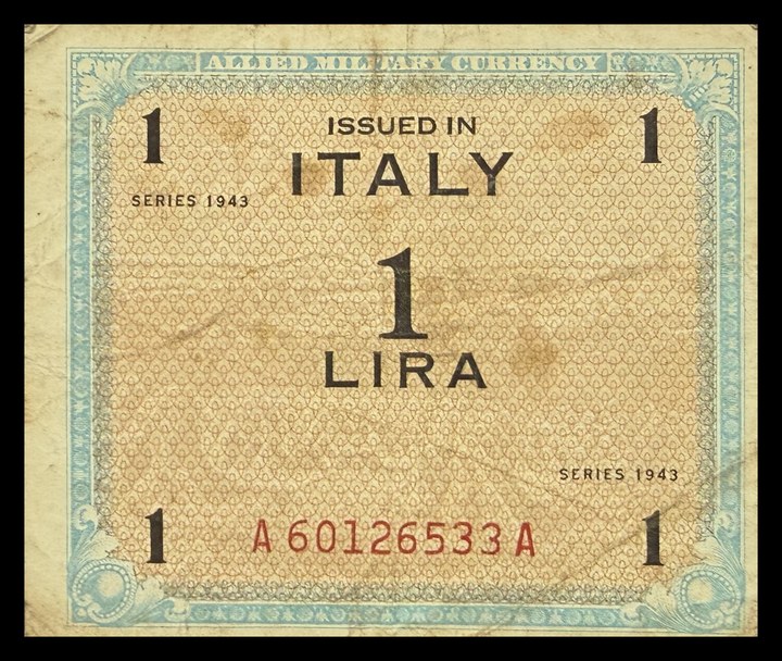 Italy 1 Lira, specimen 716