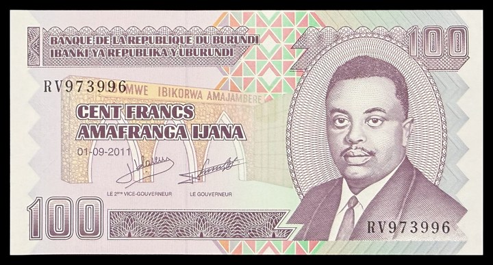 Burundi 100, specimen 99