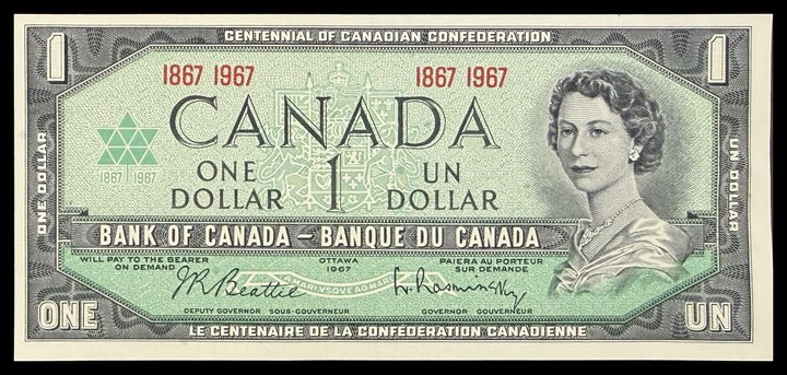 Canada 1 Dollar, specimen 107