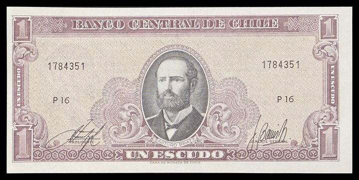 Chile 1 Escudo, specimen 110