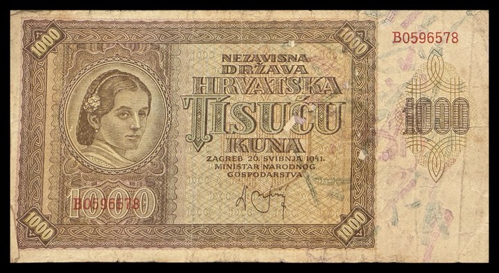 Croatia 1000, specimen 142