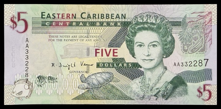 Eastern Caribbean States 5, specimen 166