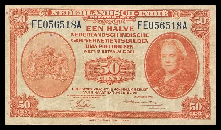 Netherlands Indies 50 Cent, specimen 167