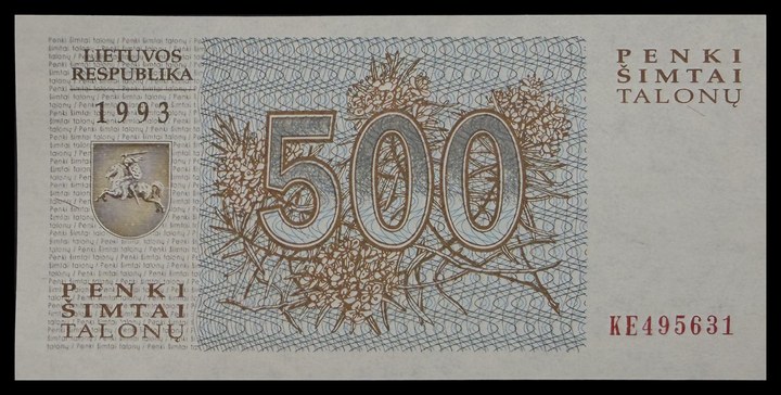Lithuania 500, specimen 338