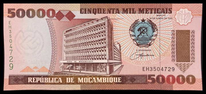 Mozambique 500 Escudos, specimen 383