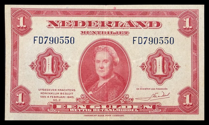 Netherlands 1 gulden, specimen 413
