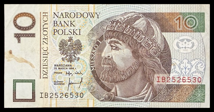 Poland 10 złotych, specimen 468