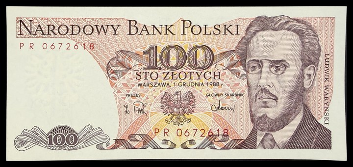 Poland 200 złotych (front) / 100 złotych (back), specimen 473